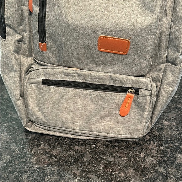Gray and Tan Men's Backpack Set Light Gray Set of 3 - Picture 11 of 15